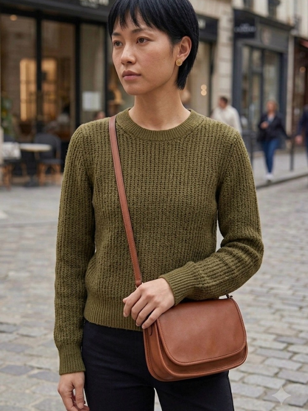Coach vintage leather British brown crossbody bag